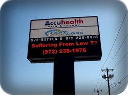 Accu Health LED Sign - Texas LED Sign Company