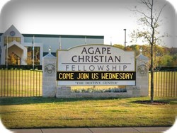 Monument monochrome sign - Texas LED Sign Company