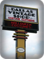 Pole Sign with Monochrome Reader-board - Texas LED Sign Company