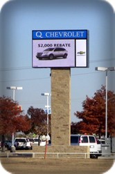 EMC Pole Sign - Texas LED Sign Company